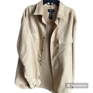 L Claiborne men's suede shirt